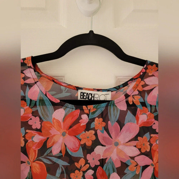 Beach Riot Joslyn Dress in Fiery Plumeria NEW - Picture 7 of 10